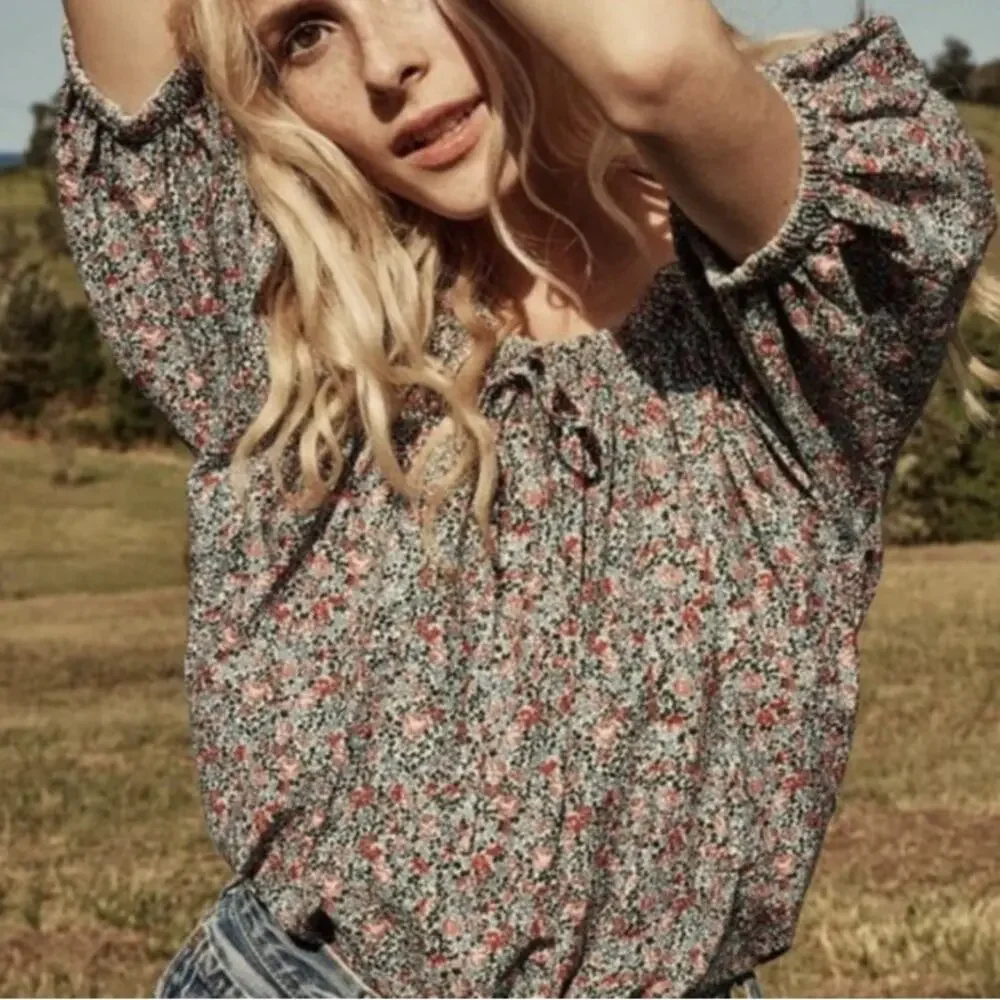 DOEN Sia Top Petit Jardin Floral Blouse S